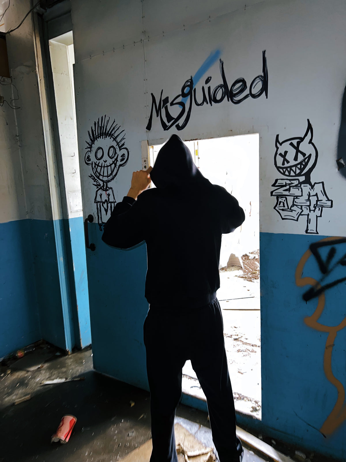 Stealth Misguided Hoodie, worn