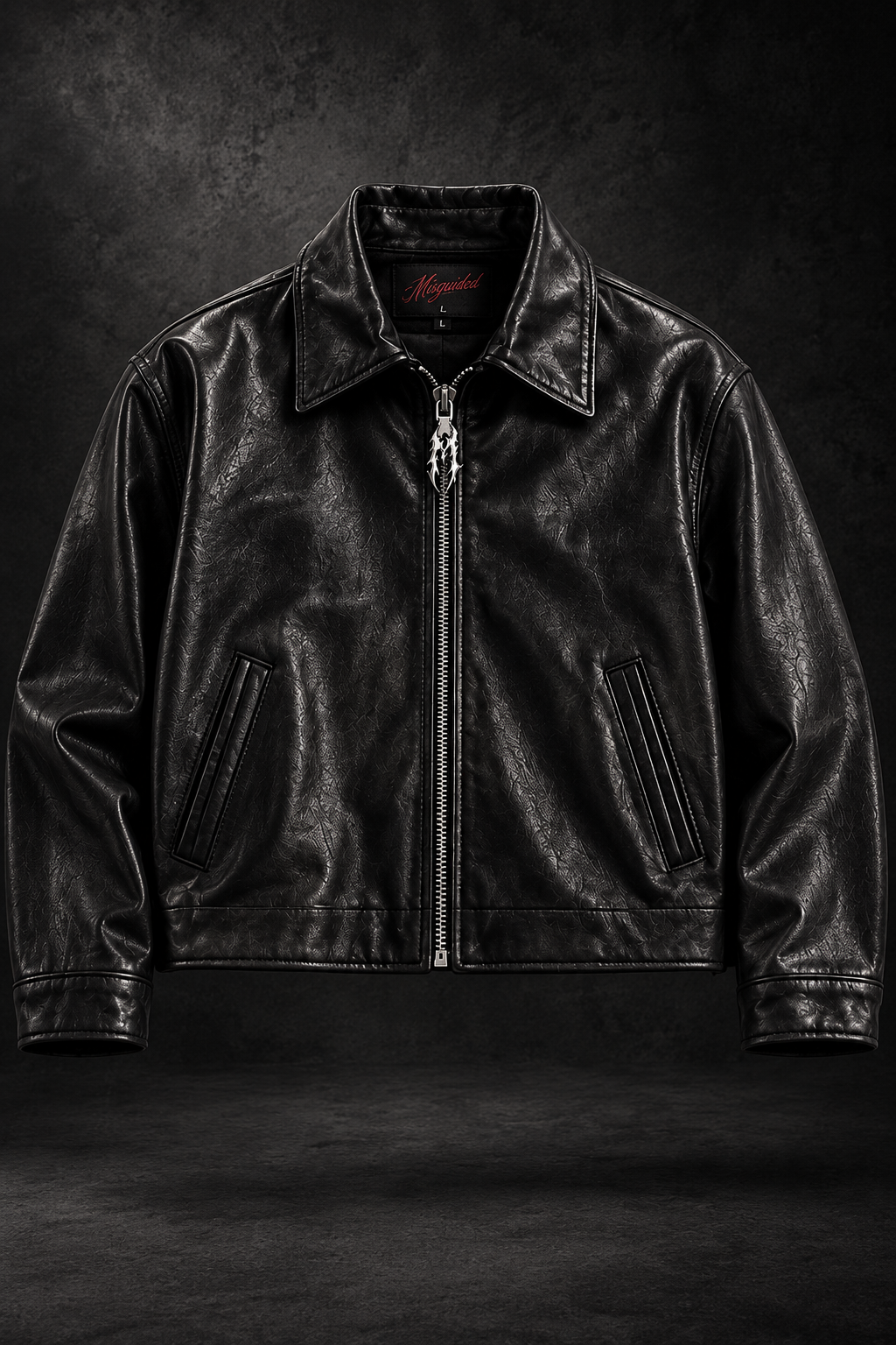Leather Blouson Jacket, front
