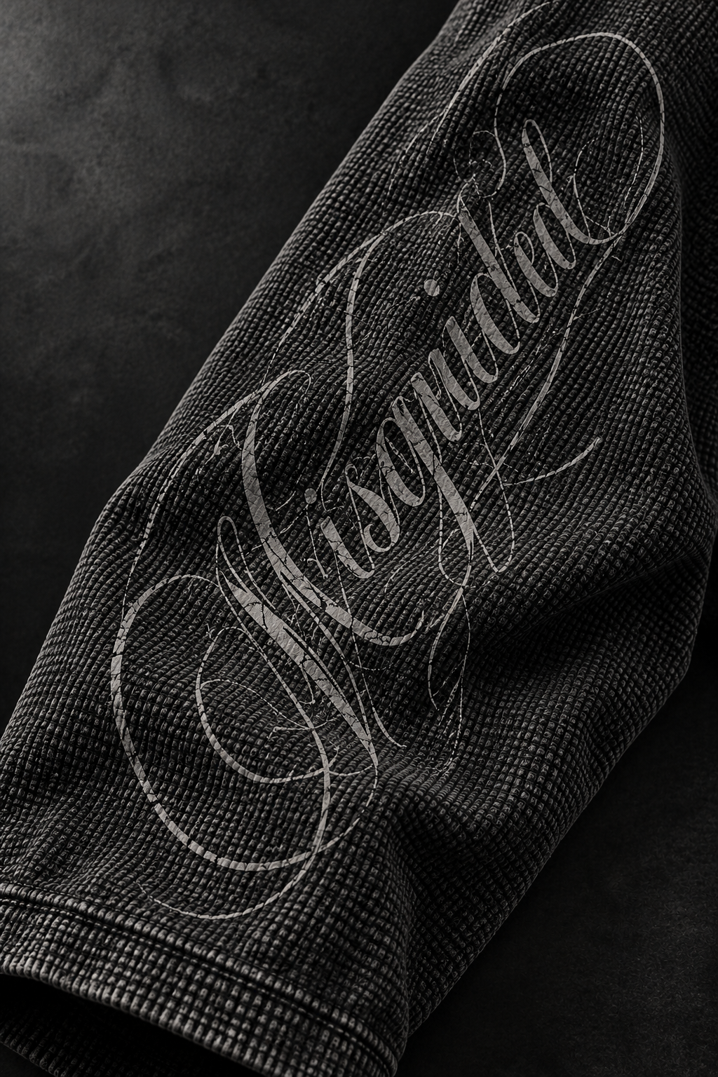 Sleeve print close-up