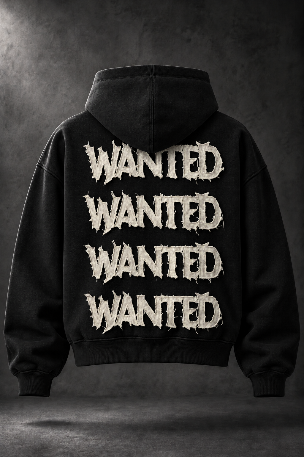 Wanted Tracksuit Black & Cream, back