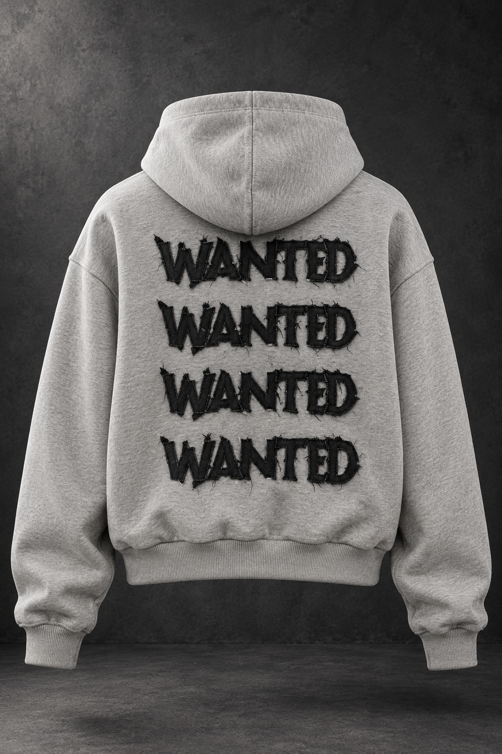 Wanted Tracksuit Grey & Black, back